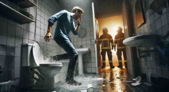 E’ uscito dal water mentre era in bagno, ma l’incubo era solo all’inizio: paura e intervento d’urgenza